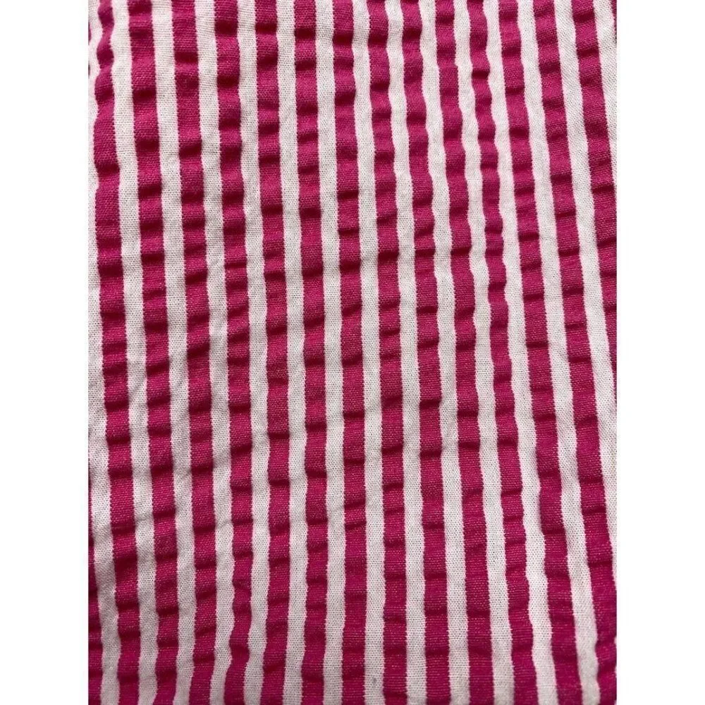 Striped High-Waist Pink Women’s Shorts